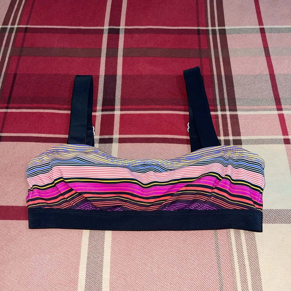 Athleta Striped Bikini Top